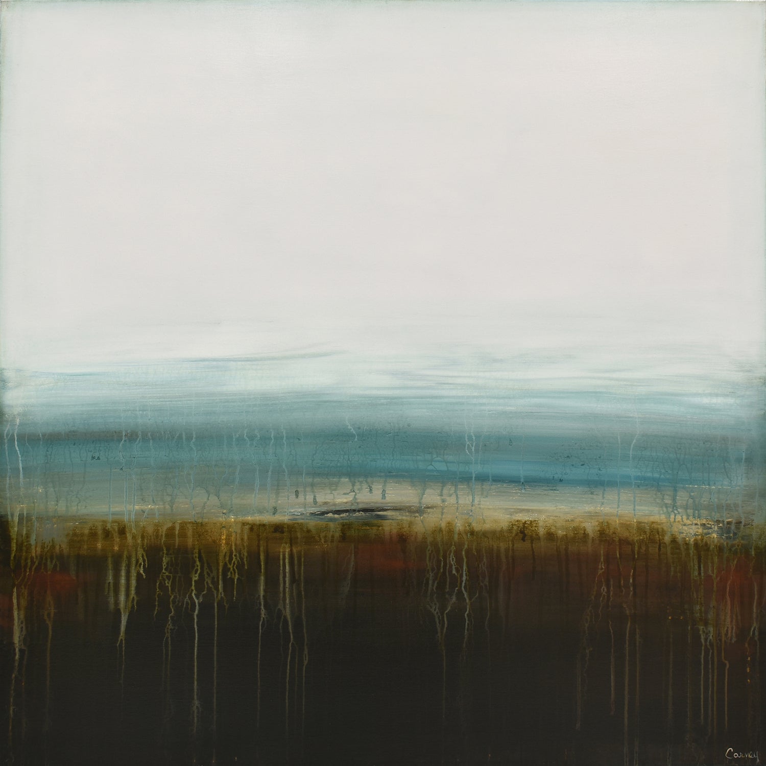 original scenery artwork and acrylic landscapes painting  by modern abstract artists Canada - Lisa Carney