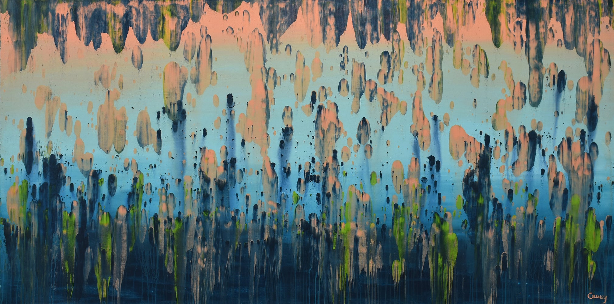 Handmade abstract art paintings and large landscape canvas art by modern landscape artists Canada - Lisa Carney