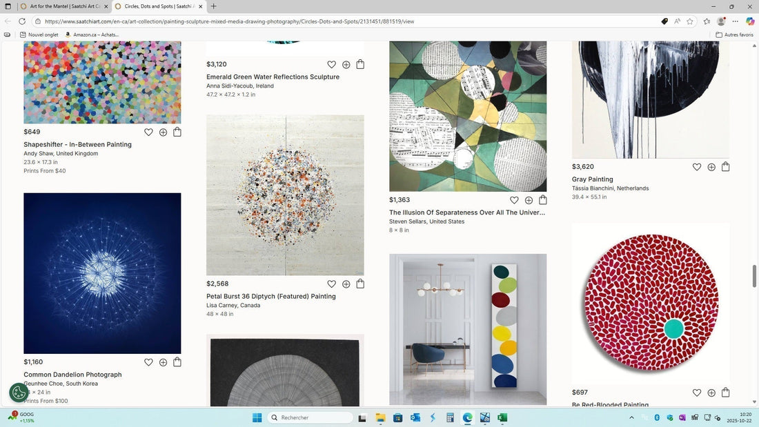My Painting Featured in "Circles, Dots and Spots" on Saatchi Art