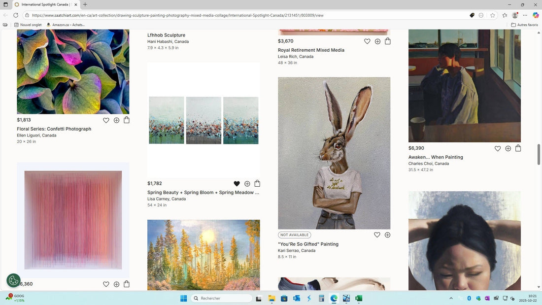 Honoured to Be Featured in Saatchi Art’s “International Spotlight: Canada” Collection