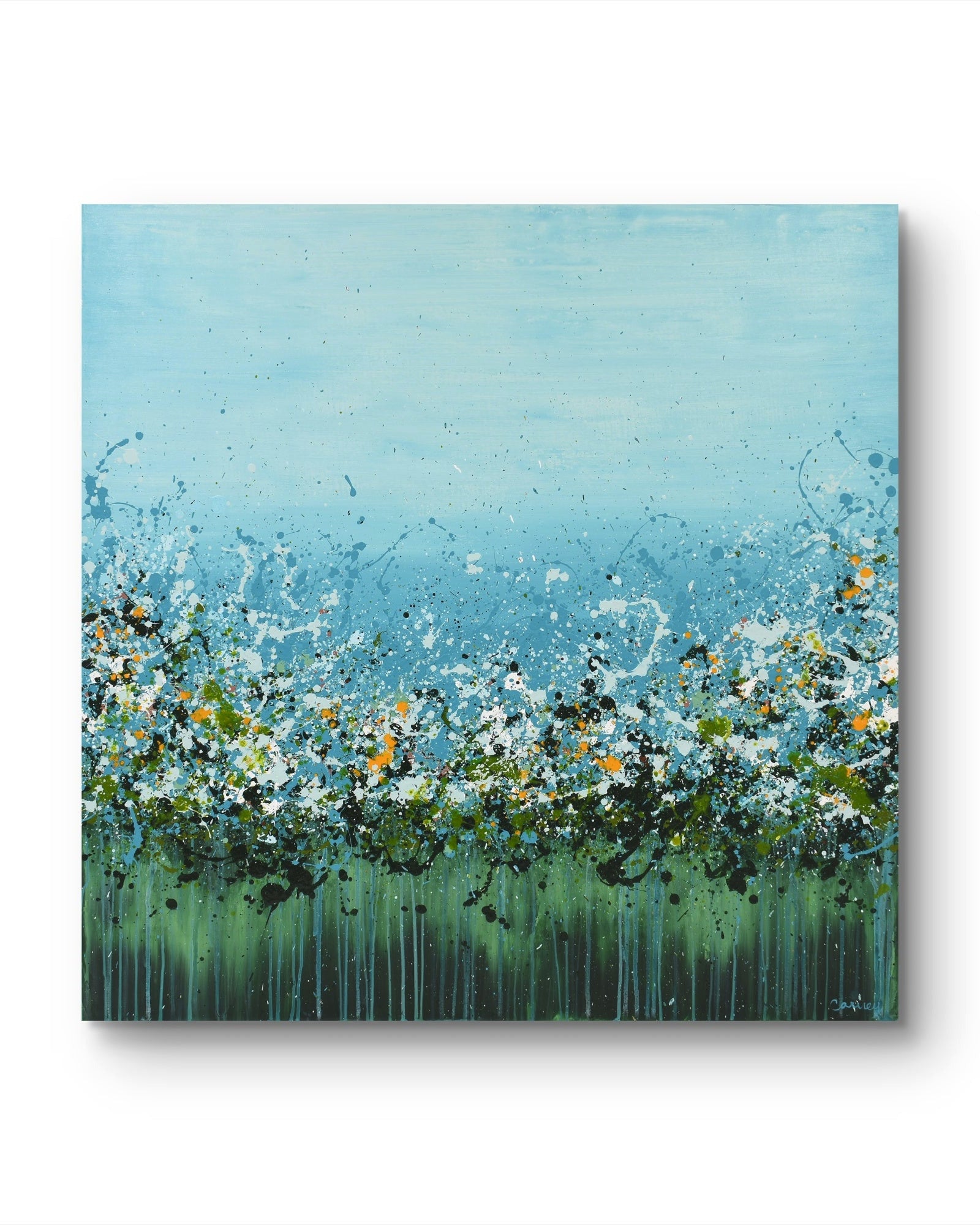 April Sky - Lisa Carney - Contemporary coastal abstract paintings