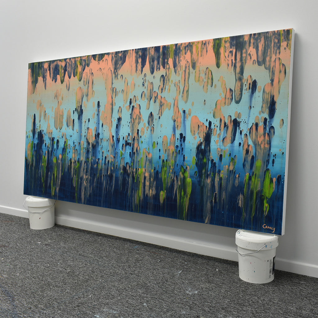 acrylic landscapes painting  and large abstract canvas wall art by contemporary artists Canada - Lisa Carney 