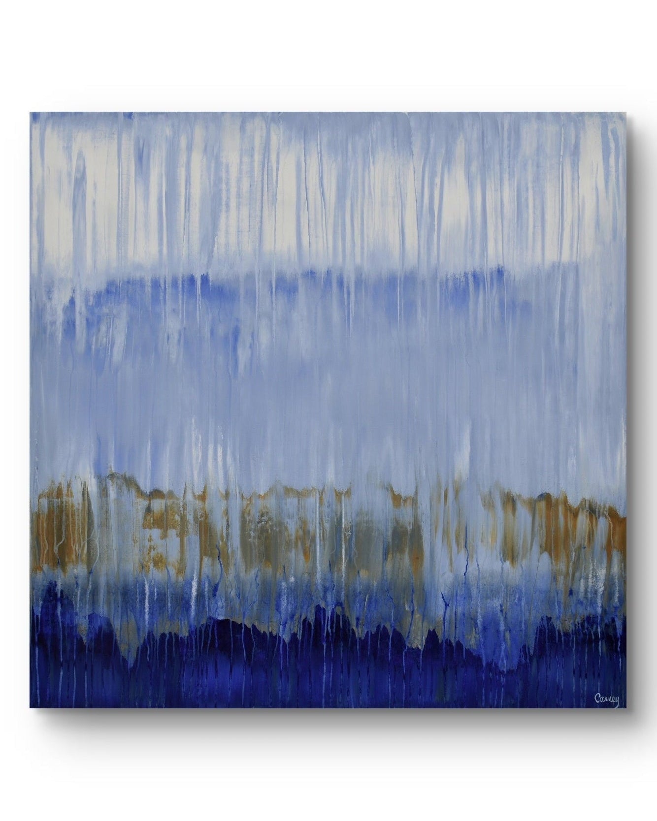 Horizon Blue - Lisa Carney - Abstract coastal wall art