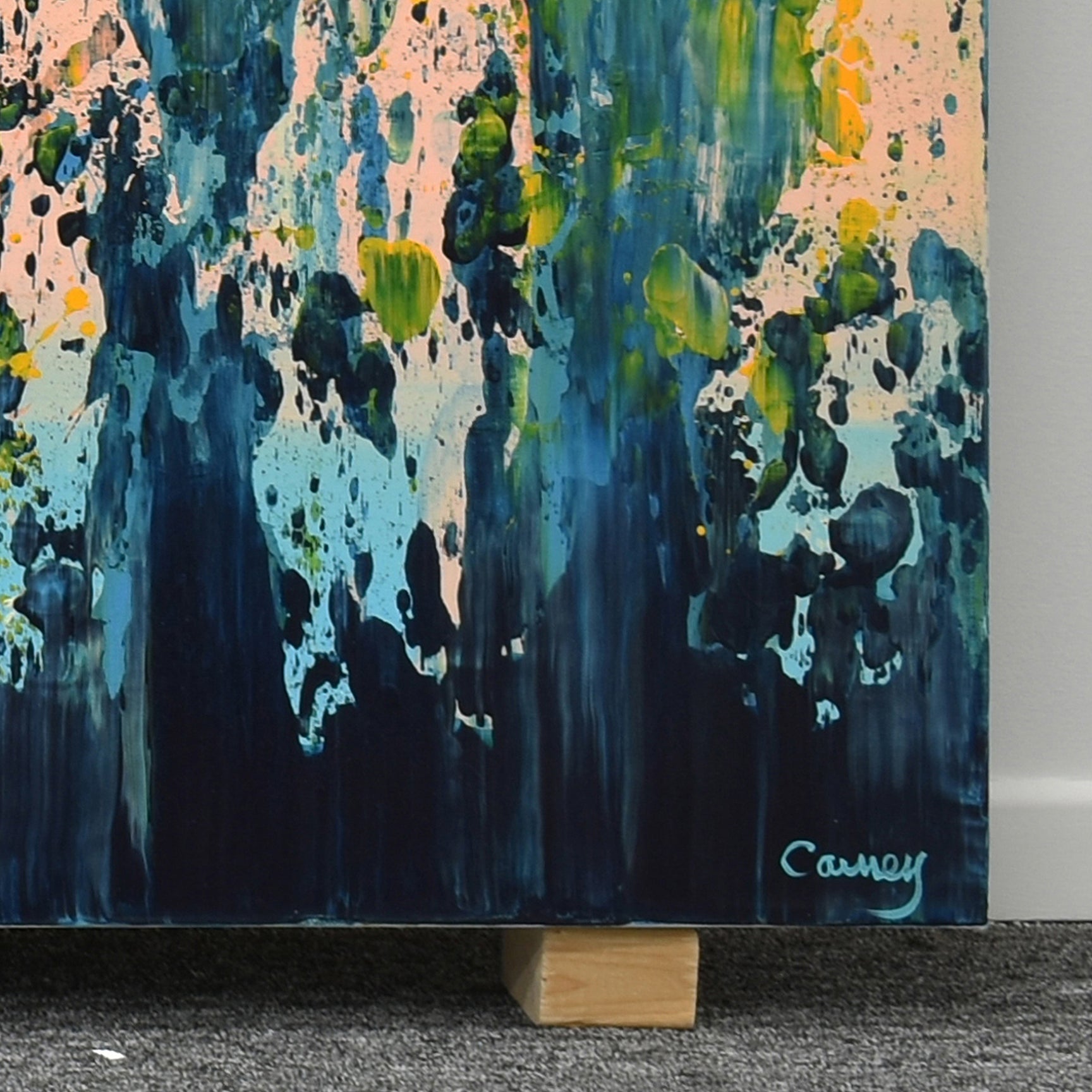 Colorful horizon paintings and modern canvas artwork by modern landscape artists Canada - Lisa Carney 
