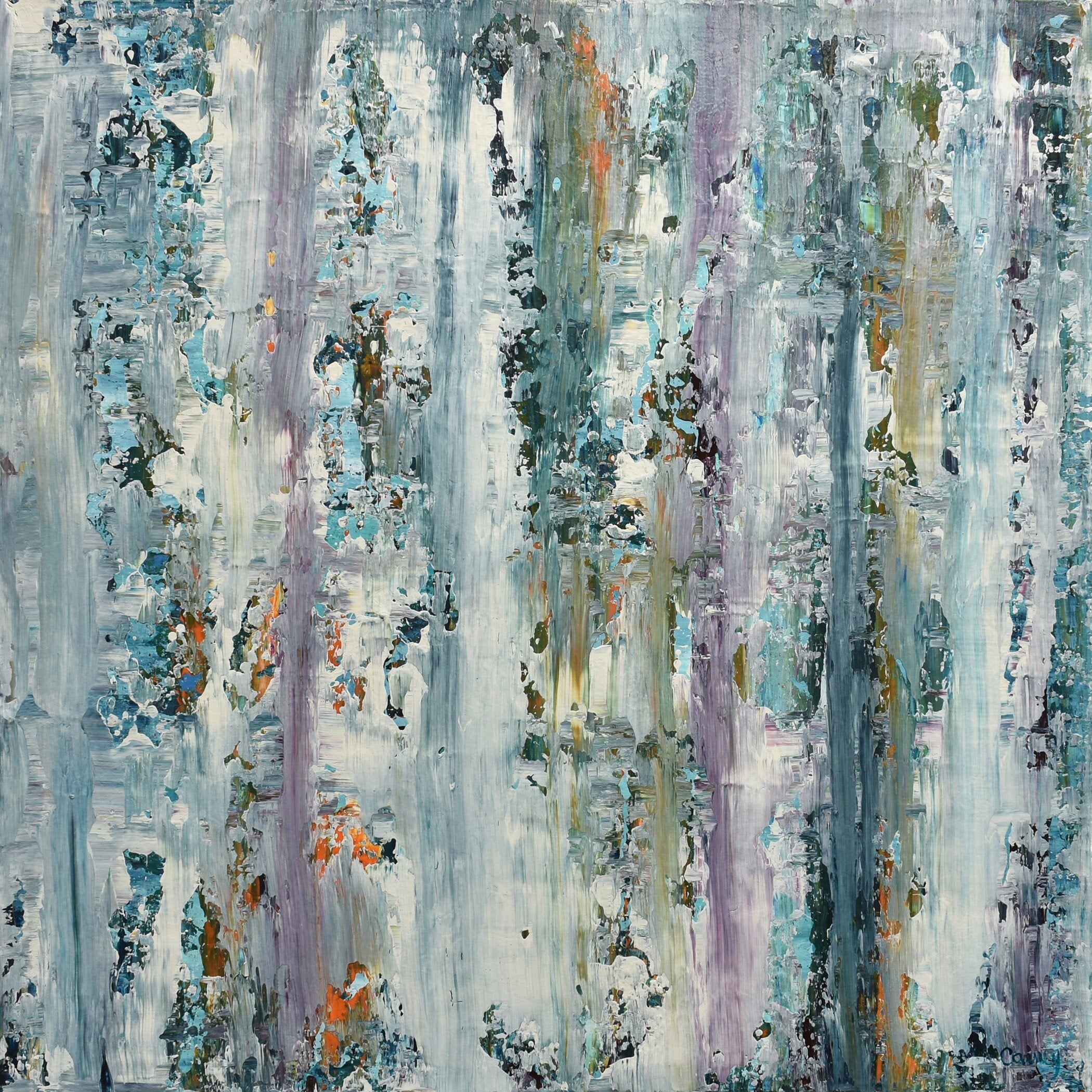 Snowlight - Lisa Carney - Abstract coastal wall art