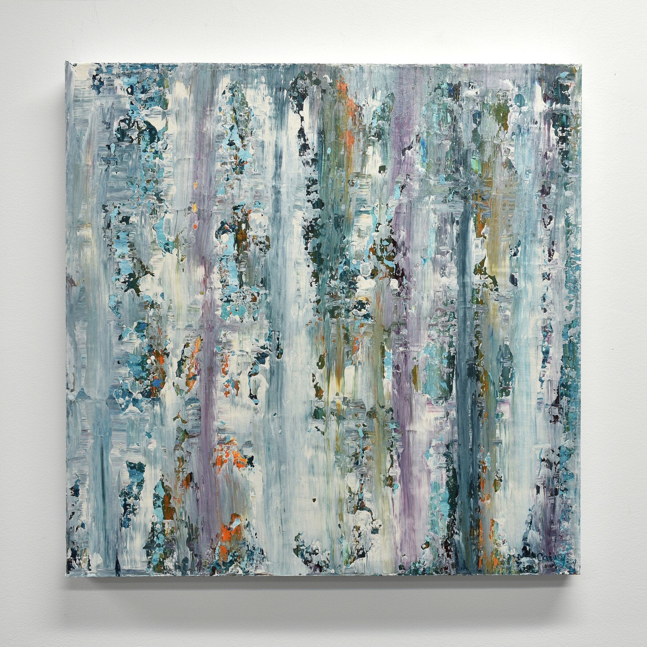 Snowlight - Lisa Carney - Contemporary coastal abstract paintings