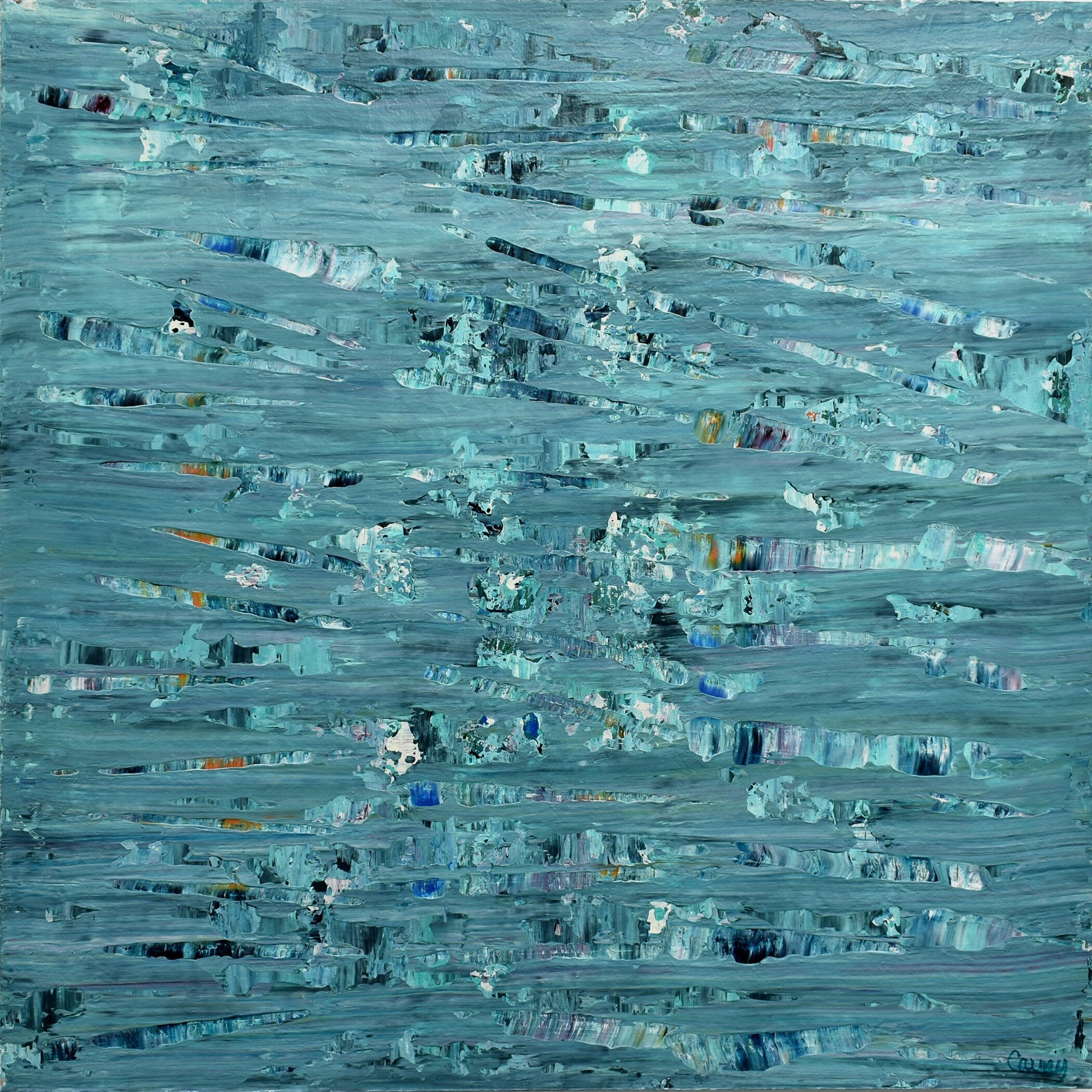 Wipeout - Lisa Carney - Contemporary coastal abstract paintings