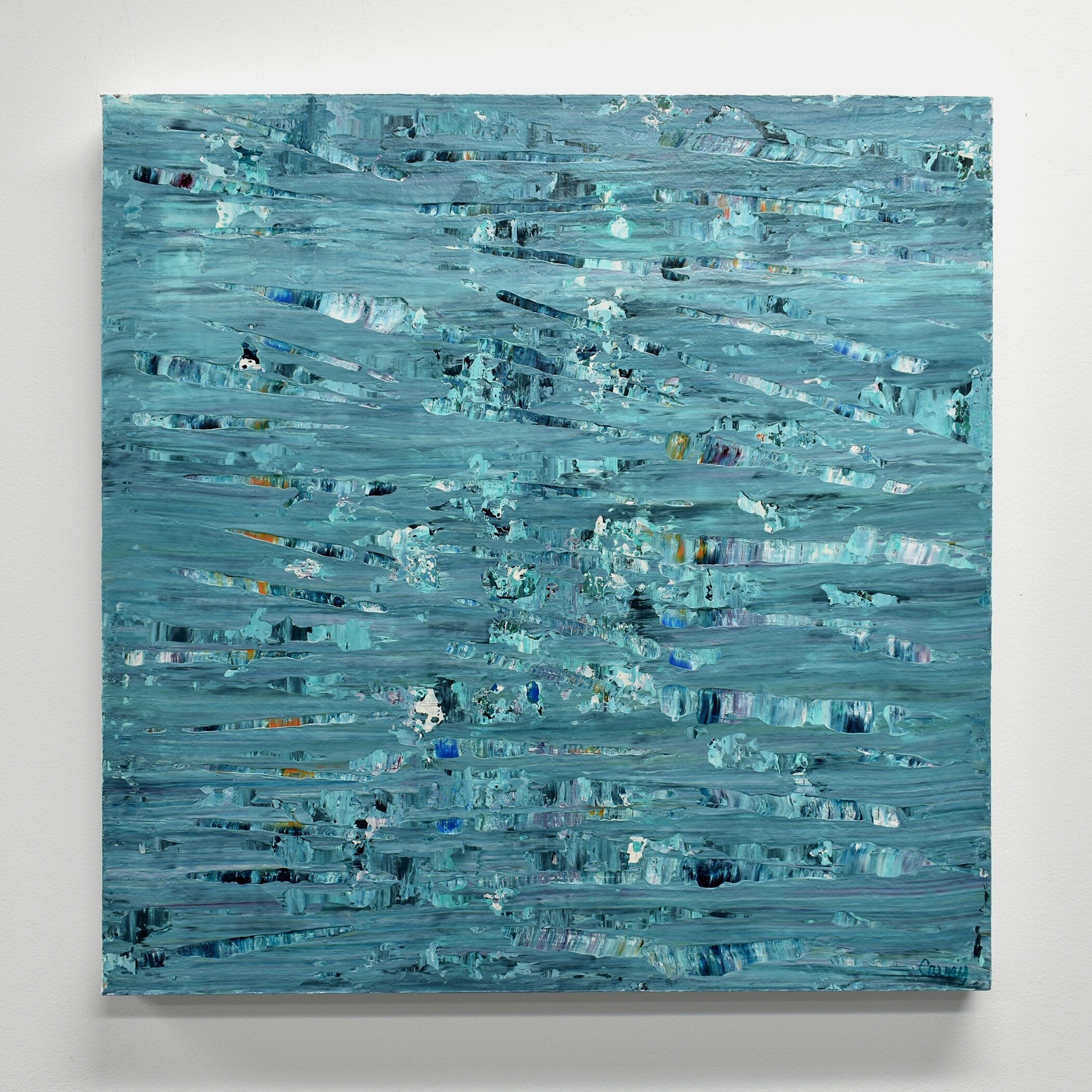 Wipeout - Lisa Carney - Abstract coastal wall art