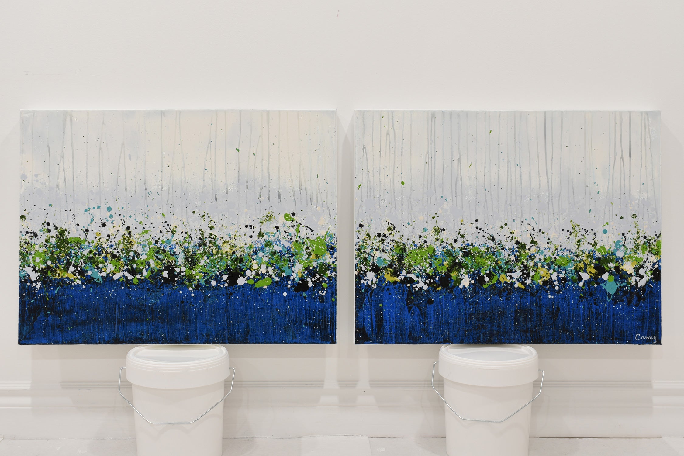 Minuit Mauve (Diptych)