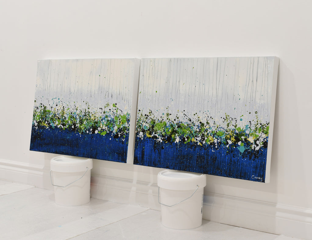 Minuit Mauve (Diptych)