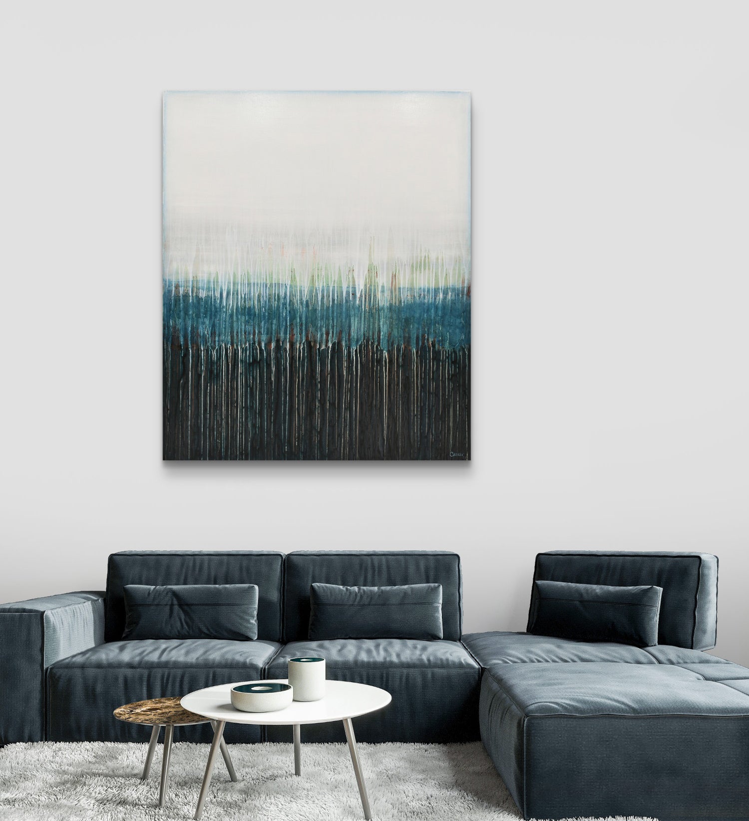 original hand painted canvas art and acrylic landscapes painting for wall by modern landscape artists Canada - Lisa Carney 