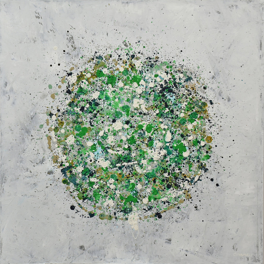Petal Burst 6 original abstract painting - Lisa Carney