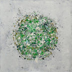 Petal Burst 6 original abstract painting - Lisa Carney