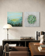 Petal Burst 6 + Potpourri 12 paired artwork view - Lisa Carney