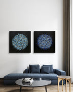 Petal Burst 50 + Petal Burst 52 paired artwork view - Lisa Carney