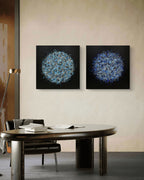 Petal Burst 50 + Petal Burst 52 paired artwork view - Lisa Carney