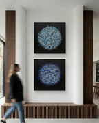 Petal Burst 50 + Petal Burst 52 paired artwork view - Lisa Carney