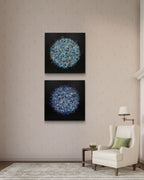 Petal Burst 50 + Petal Burst 52 paired artwork view - Lisa Carney