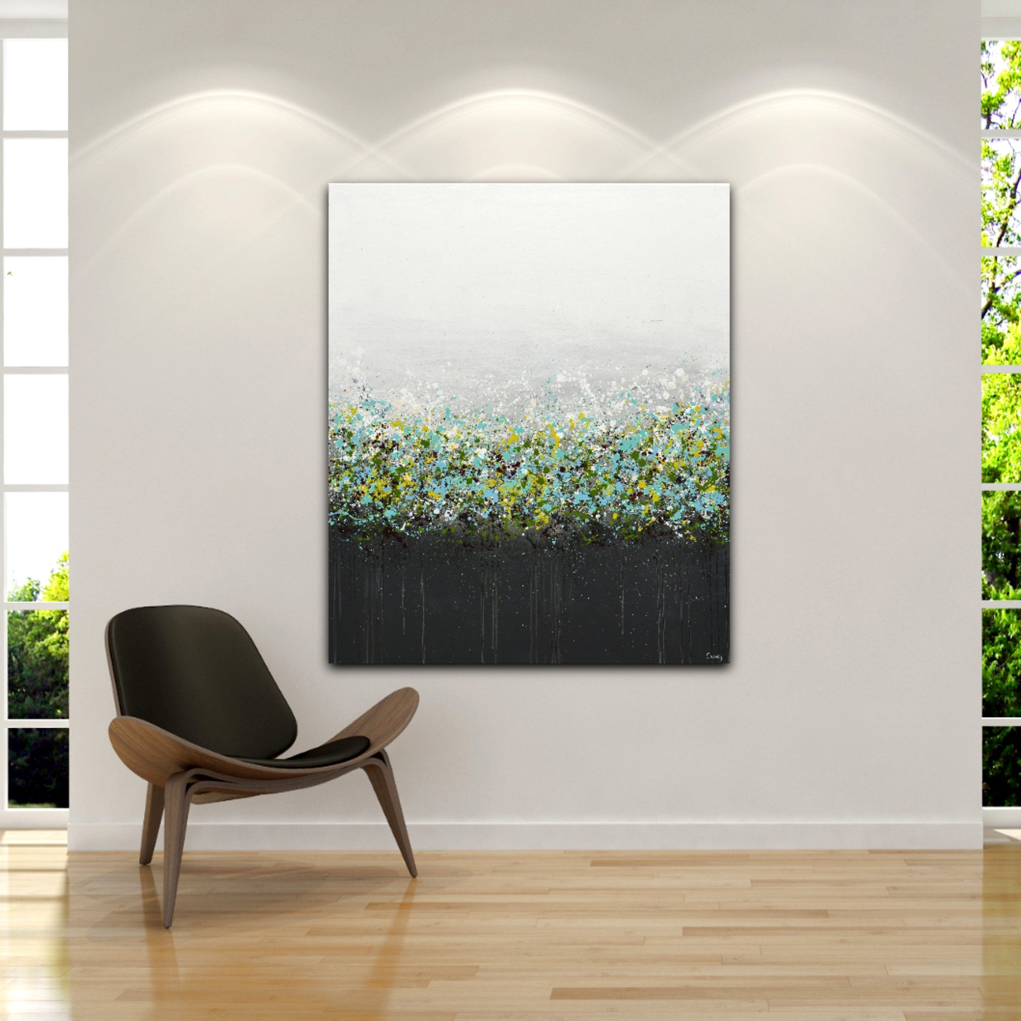landscape modern wall art original and wall modern painting decor by modern landscape artists Canada - Lisa Carney 