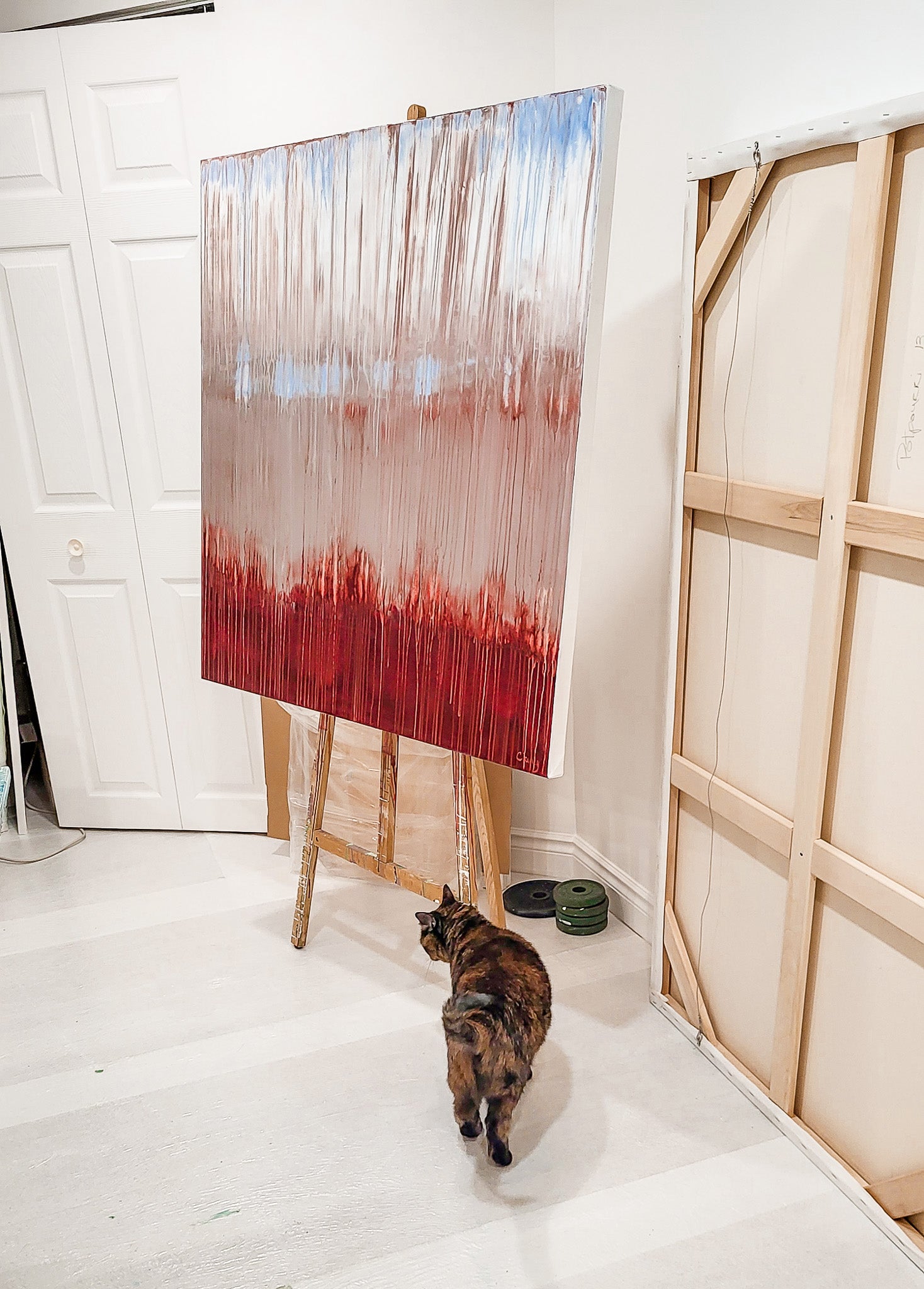 original scenery artwork and modern canvas painting by Canadian modern abstract artists - Lisa Carney 