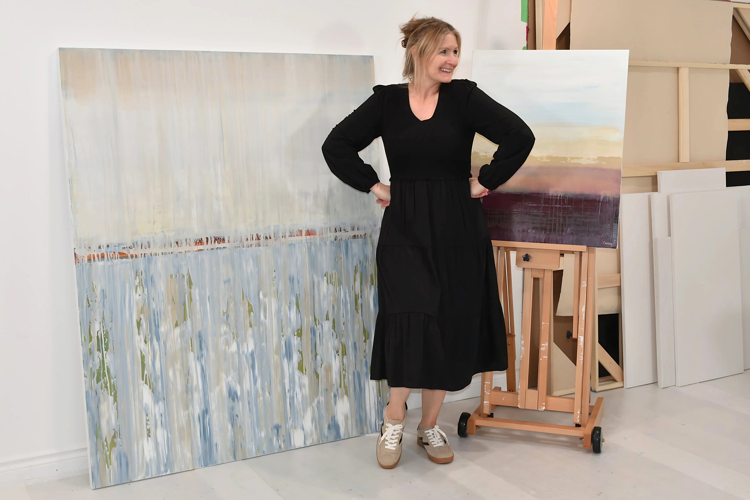 original realistic abstract art and acrylic landscapes painting  by Canadian modern abstract artists - Lisa Carney 