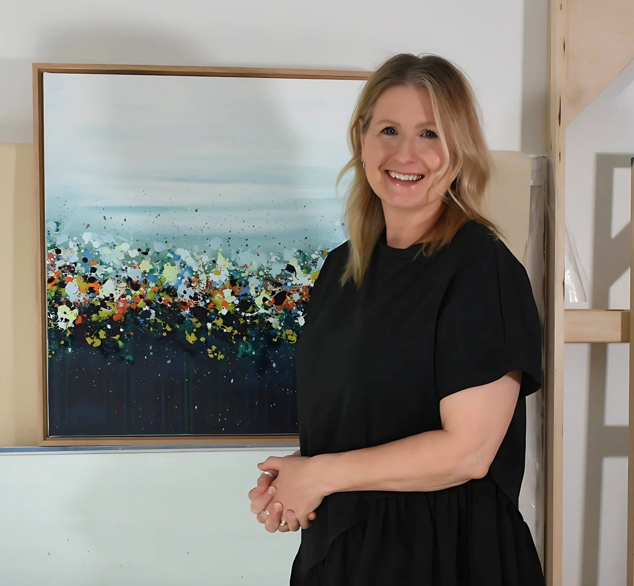 acrylic landscapes painting and original scenery artwork by modern abstract artists Canada - Lisa Carney 