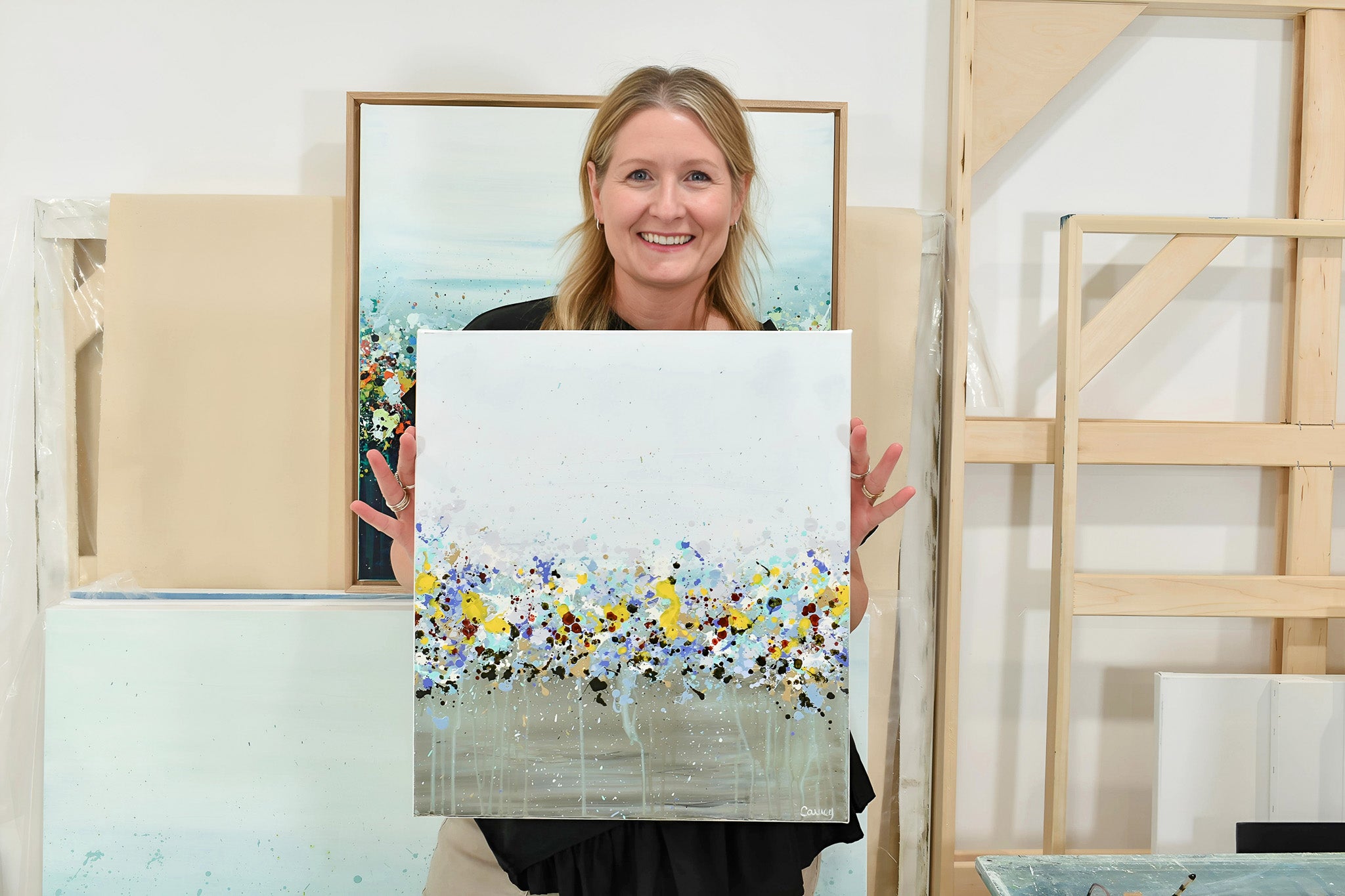 modern canvas artwork and nature artwork painting  by contemporary artists Canada - Lisa Carney 