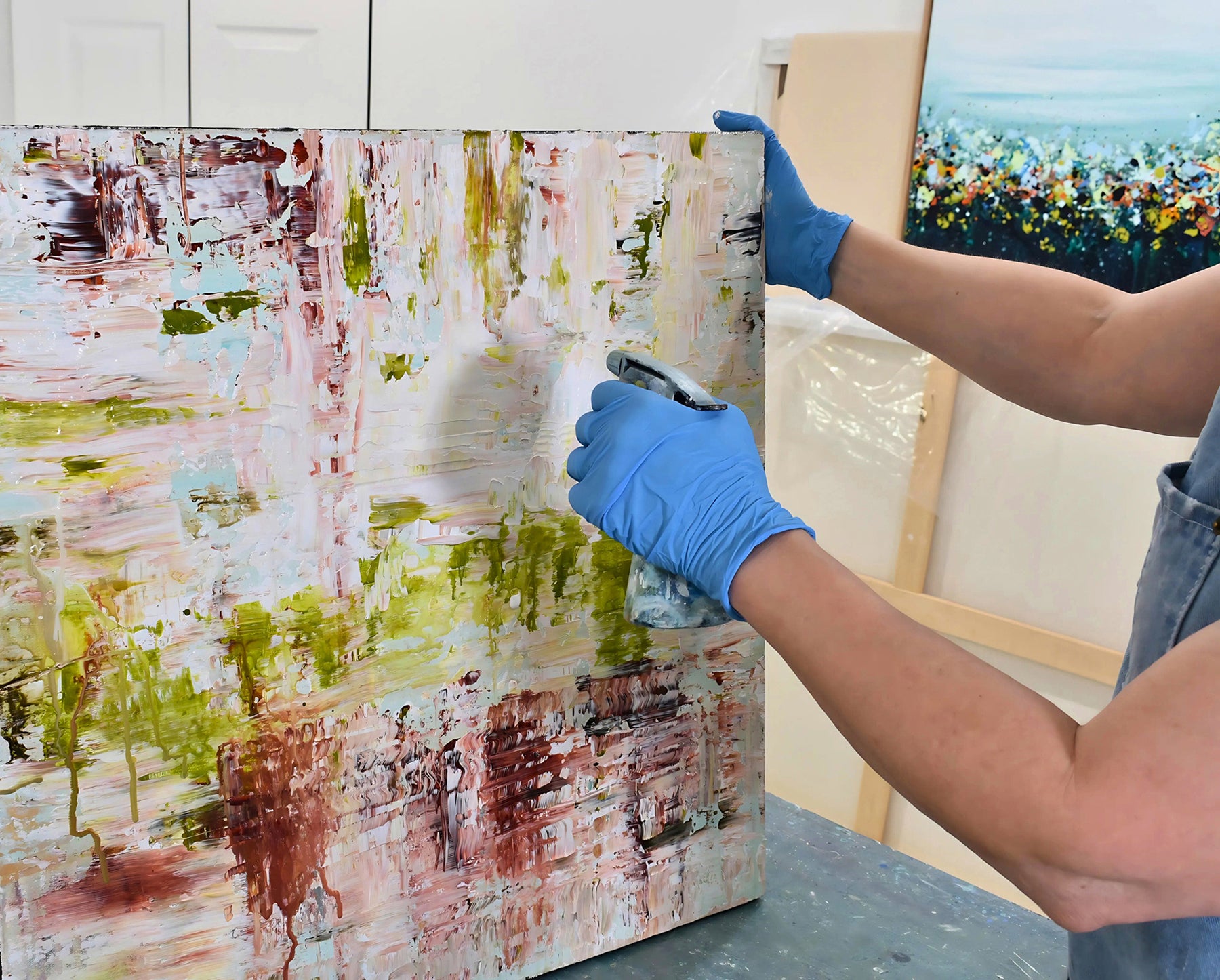 acrylic landscapes painting by Canadian modern abstract artists
