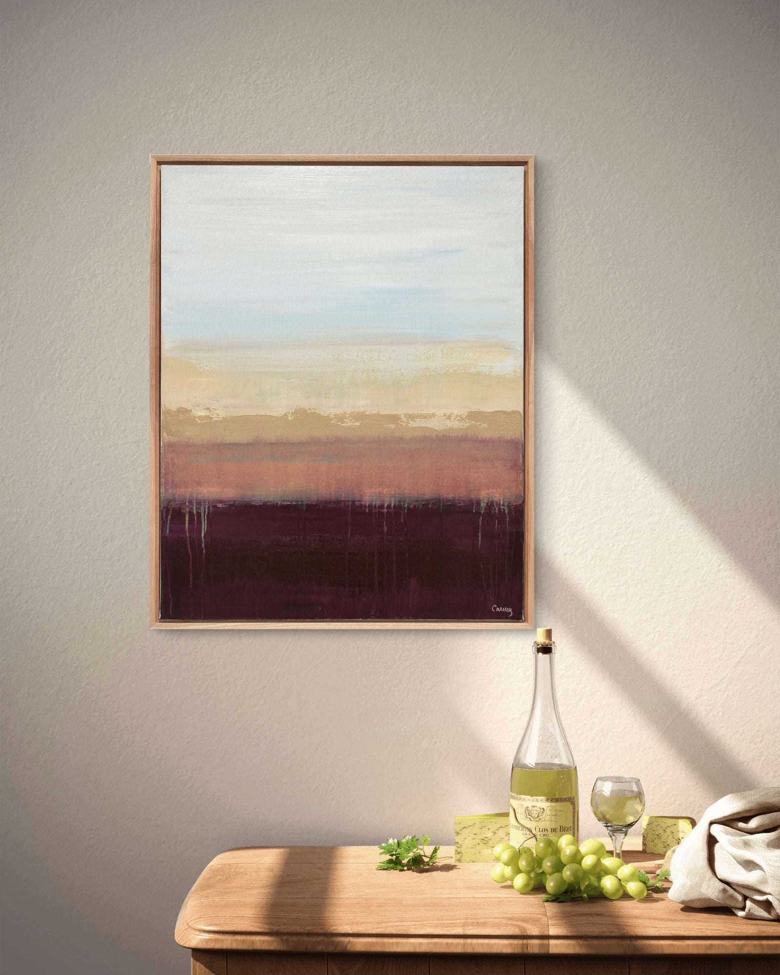 wall modern painting decor and art painting nature by modern abstract artists Canada - Lisa Carney 